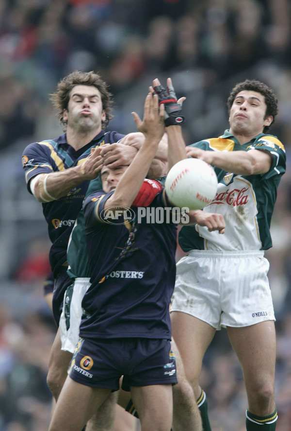 AFL 2004 International Rules 1st Test - Ireland v Australia - A-38123044