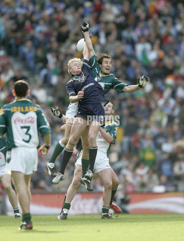 AFL 2004 International Rules 1st Test - Ireland v Australia - A-38124238