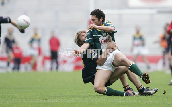 AFL 2004 International Rules 1st Test - Ireland v Australia - A-38124259