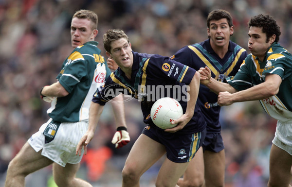 AFL 2004 International Rules 1st Test - Ireland v Australia - A-38128412