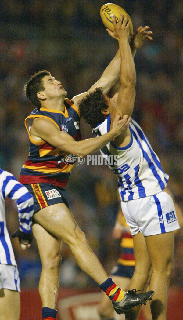 AFL 2004 Rd 18 -  Adelaide Crows v Kangaroos - A-38131431