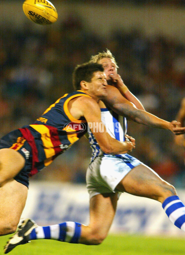 AFL 2004 Rd 18 -  Adelaide Crows v Kangaroos - A-38132294