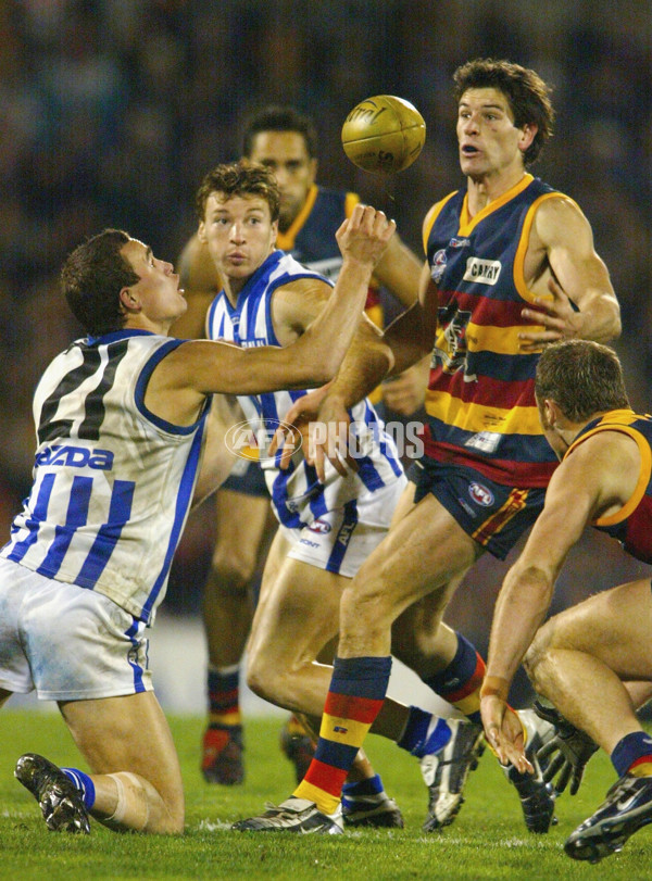 AFL 2004 Rd 18 -  Adelaide Crows v Kangaroos - A-38132317