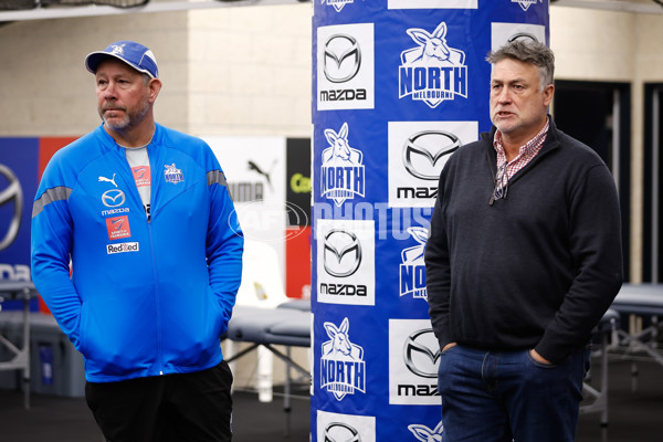 AFL 2023 Media - North Melbourne Media Opportunity 190523 - A-38220664