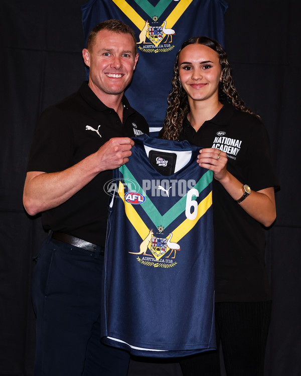 AFLW 2023 Media - AFLW Academy Jumper Presentation - A-40109895