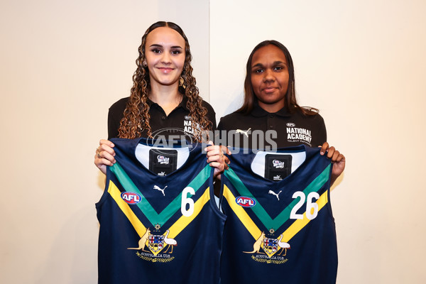 AFLW 2023 Media - AFLW Academy Jumper Presentation - A-40111097