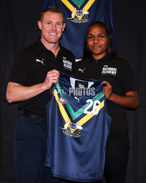 AFLW 2023 Media - AFLW Academy Jumper Presentation - A-40111100