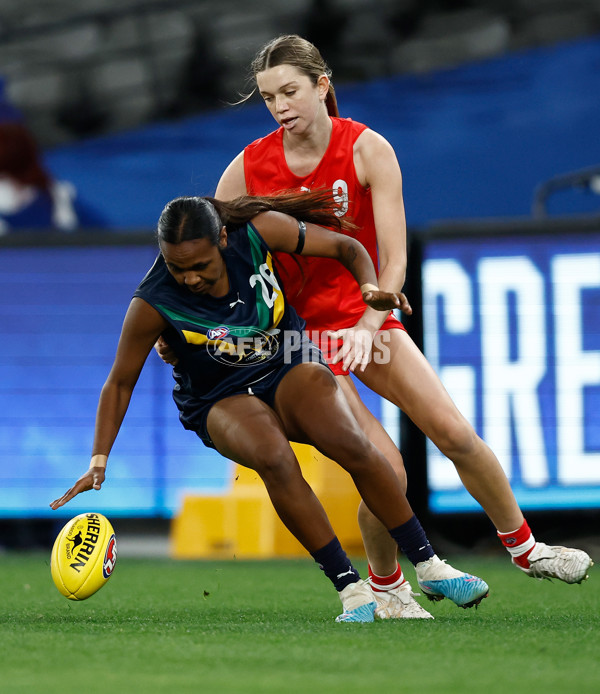 AFLW 2023 Media - AFL Academy Girls v Under 23 All-Stars - A-40125660