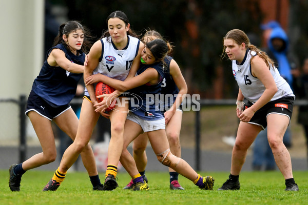 AFL 2023 Girls Victorian Diversity All-Stars - Vic Country v Vic Metro - A-40431142