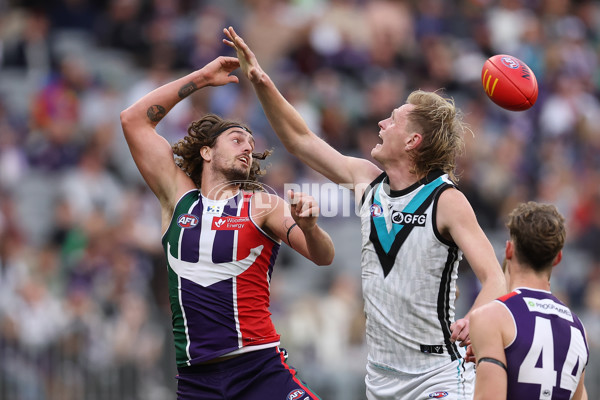 AFL 2023 Round 23 - Fremantle v Port Adelaide - A-42232487