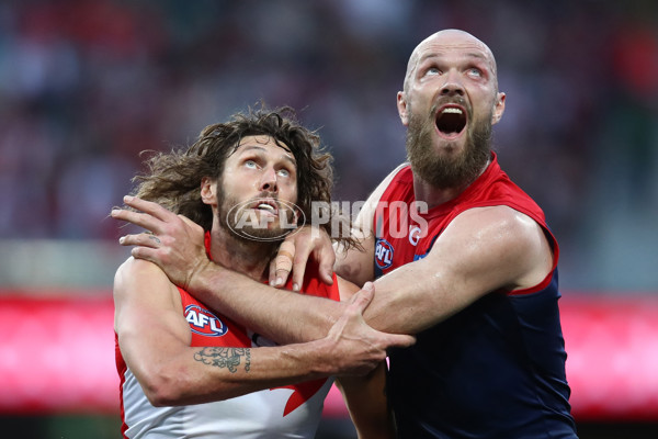 AFL 2023 Round 24 - Sydney v Melbourne - A-42510966