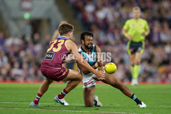 AFL 2023 Second Qualifying Final - Brisbane v Port Adelaide - A-43044978