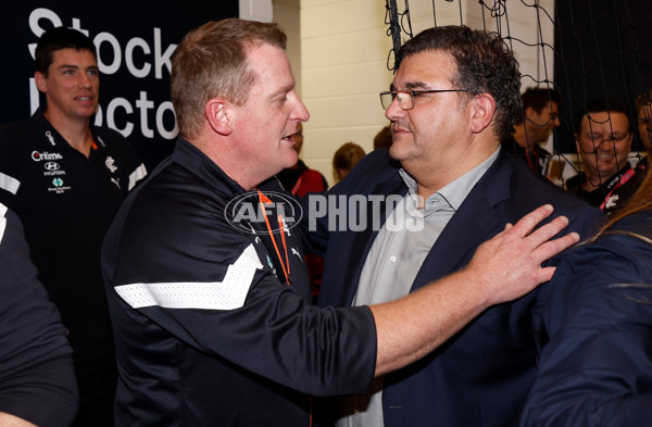 AFL 2023 First Semi Final - Melbourne v Carlton - A-43180922