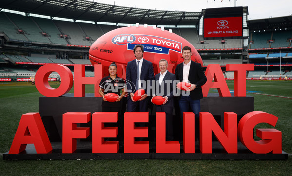 AFL 2023 Media - Toyota Partnership Announcement - A-43246541