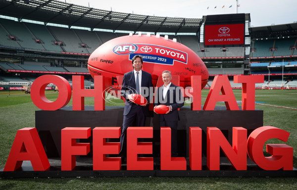 AFL 2023 Media - Toyota Partnership Announcement - A-43246548