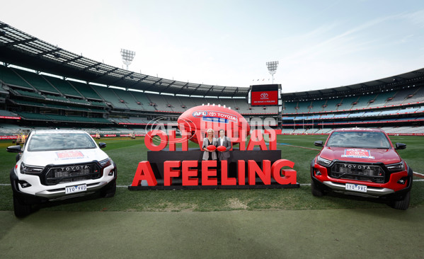 AFL 2023 Media - Toyota Partnership Announcement - A-43247022