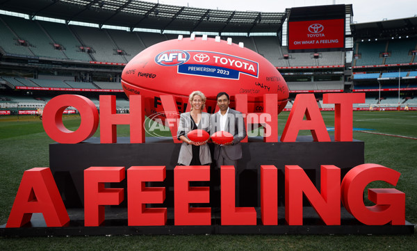 AFL 2023 Media - Toyota Partnership Announcement - A-43247023