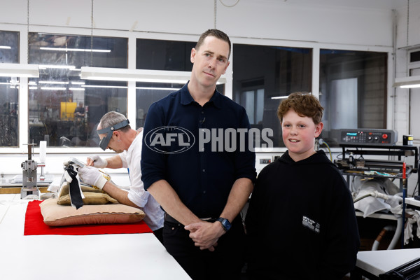 AFL 2023 Media - Collingwood Premiership Cup Engraving - A-44191536