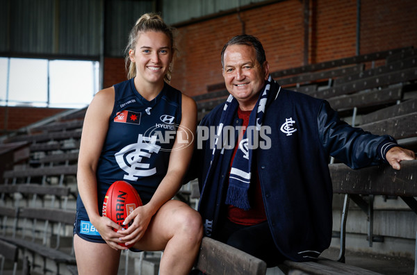 AFLW 2023 Media - Essendon and Carlton Media Opportunity 261023 - A-44411818