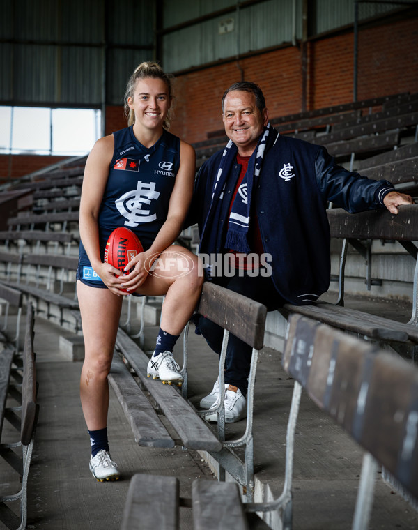 AFLW 2023 Media - Essendon and Carlton Media Opportunity 261023 - A-44485078