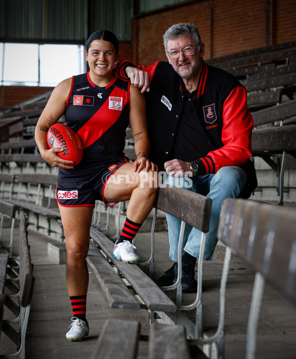 AFLW 2023 Media - Essendon and Carlton Media Opportunity 261023 - A-44485095