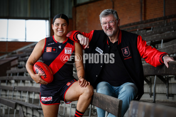 AFLW 2023 Media - Essendon and Carlton Media Opportunity 261023 - A-44485096