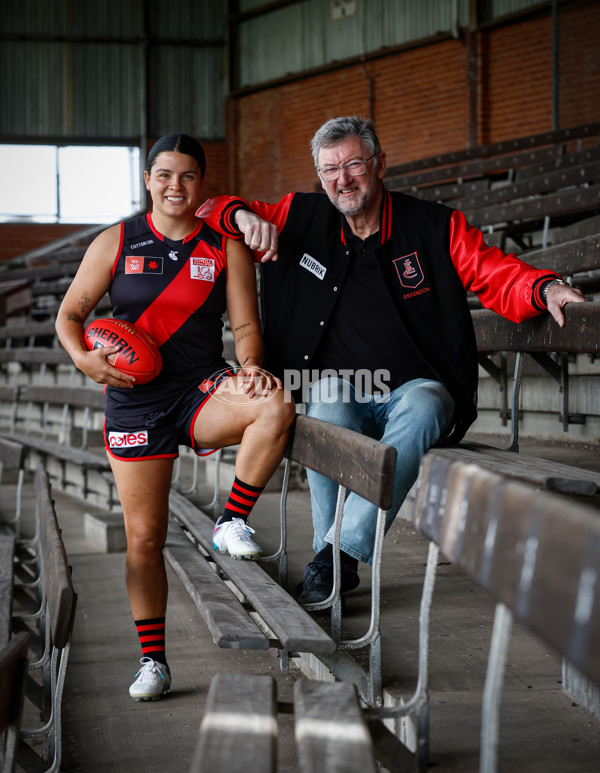 AFLW 2023 Media - Essendon and Carlton Media Opportunity 261023 - A-44485101