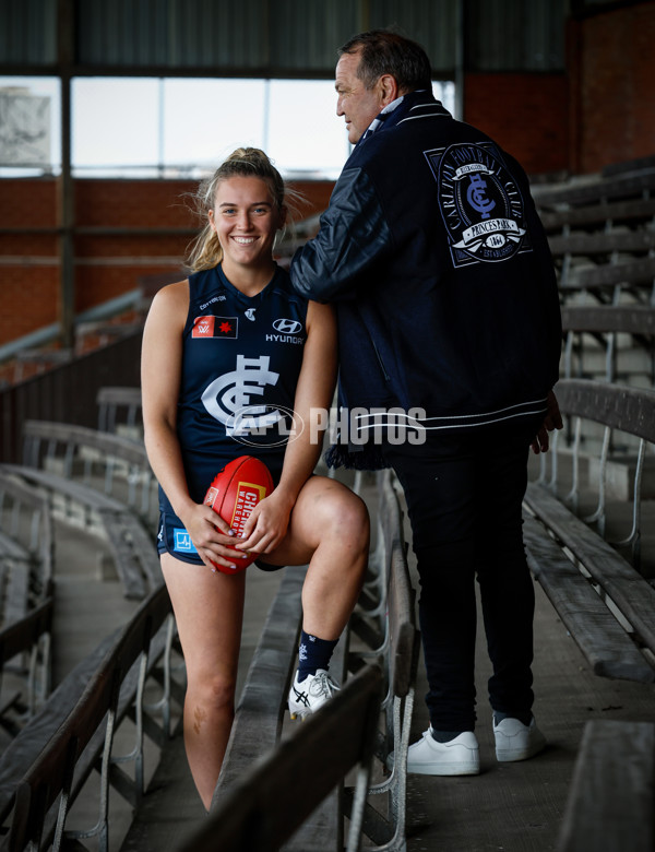 AFLW 2023 Media - Essendon and Carlton Media Opportunity 261023 - A-44485104