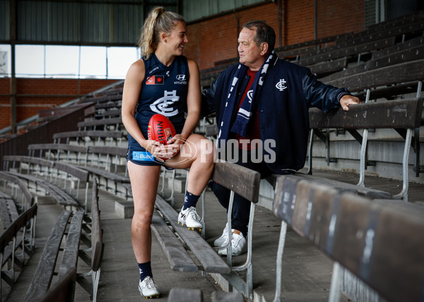 AFLW 2023 Media - Essendon and Carlton Media Opportunity 261023 - A-44485106