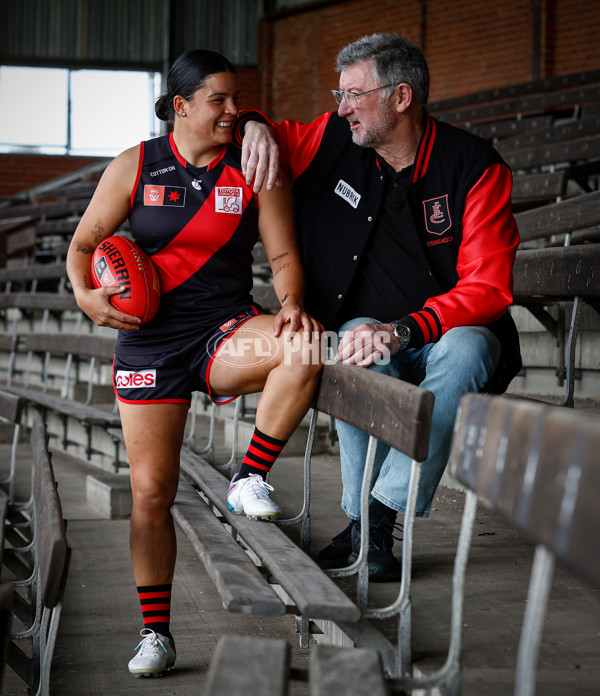 AFLW 2023 Media - Essendon and Carlton Media Opportunity 261023 - A-44485108