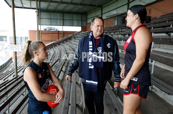 AFLW 2023 Media - Essendon and Carlton Media Opportunity 261023 - A-44485129