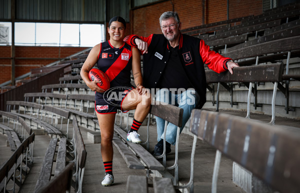 AFLW 2023 Media - Essendon and Carlton Media Opportunity 261023 - A-44761701