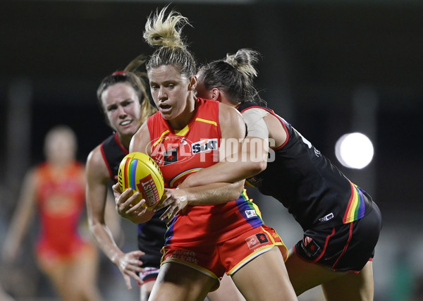 AFLW 2023 Round 10 - Gold Coast v Essendon - A-44979286