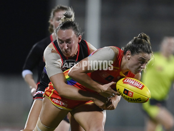 AFLW 2023 Round 10 - Gold Coast v Essendon - A-44979296