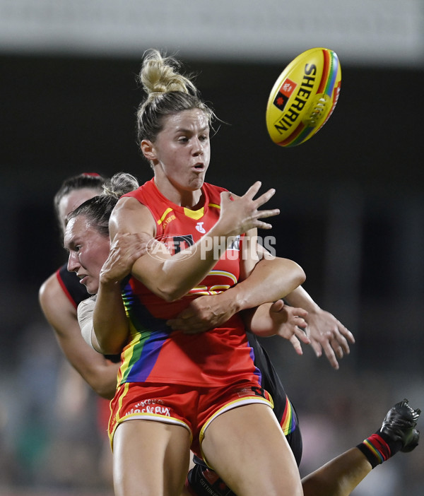 AFLW 2023 Round 10 - Gold Coast v Essendon - A-44980857