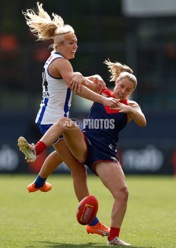 AFLW 2023 Second Qualifying Final - Melbourne v North Melbourne - A-45075793