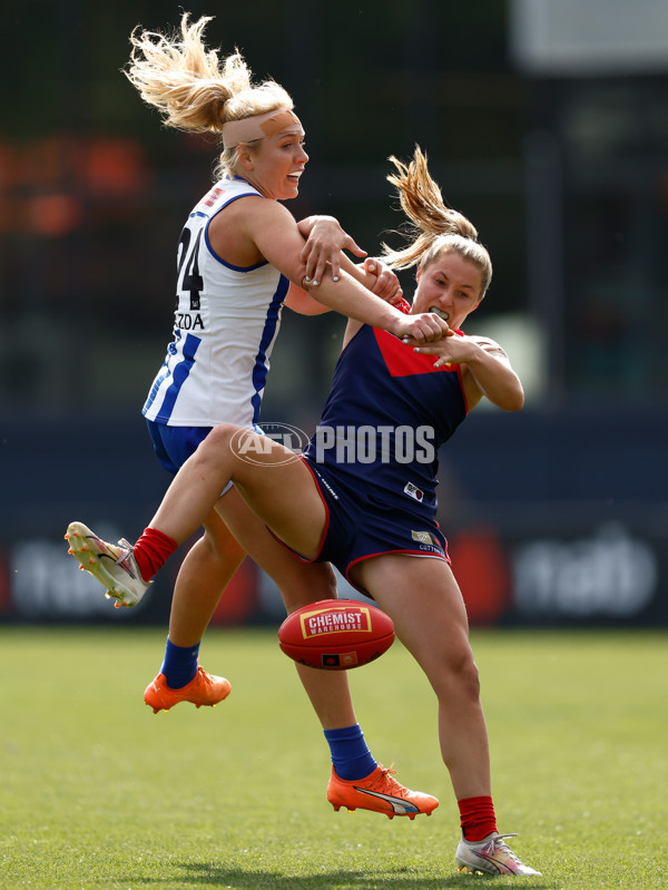 AFLW 2023 Second Qualifying Final - Melbourne v North Melbourne - A-45077636