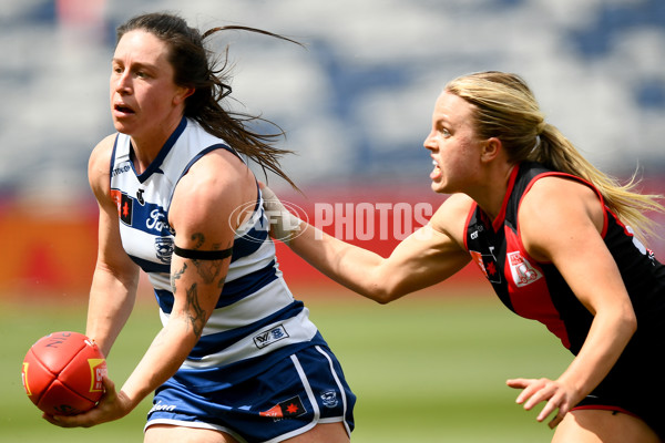 AFLW 2023 Second Elimination Final - Geelong v Essendon - A-45077685