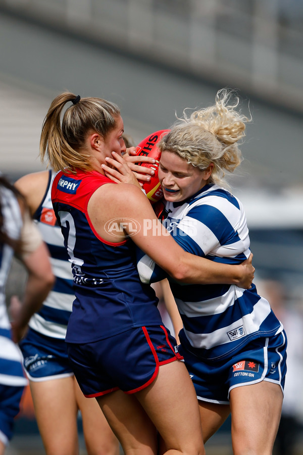 AFLW 2023 Second Semi Final - Melbourne v Geelong - A-45118486