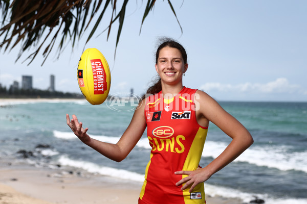 AFLW 2023 Media - Gold Coast Draftees Media Opportunity - A-45893361