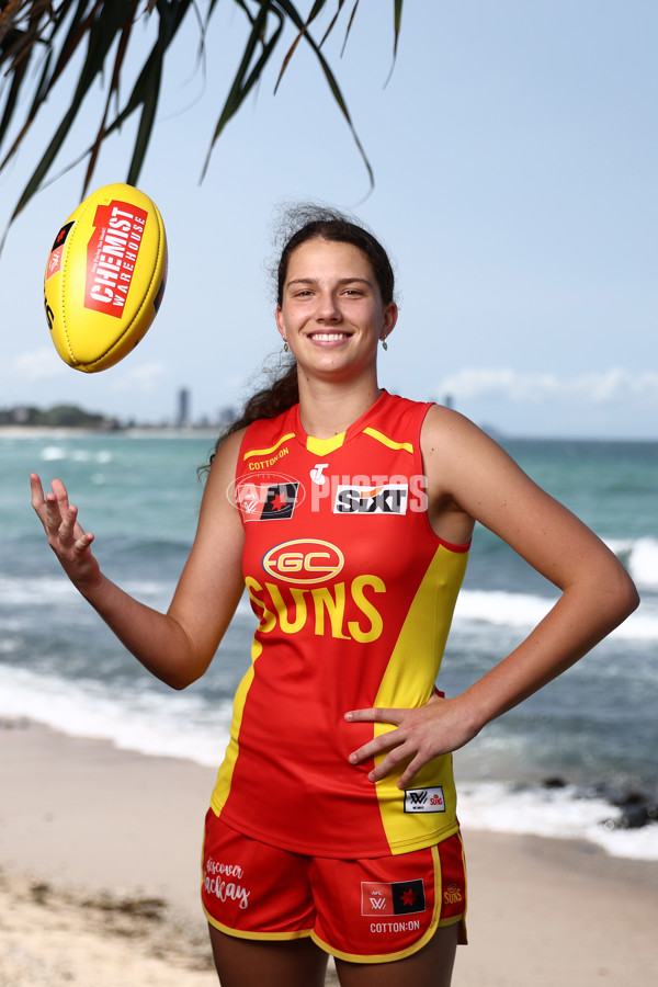 AFLW 2023 Media - Gold Coast Draftees Media Opportunity - A-45893362