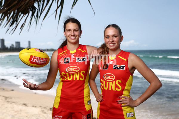 AFLW 2023 Media - Gold Coast Draftees Media Opportunity - A-45894722