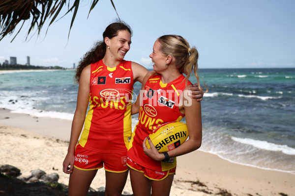 AFLW 2023 Media - Gold Coast Draftees Media Opportunity - A-45894724