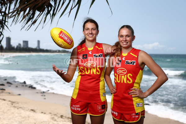 AFLW 2023 Media - Gold Coast Draftees Media Opportunity - A-45894726