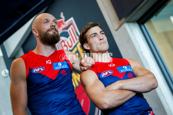 AFL 2024 Media - Melbourne Team Photo Day - A-45935723