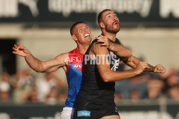 AFL 2024 AAMI Community Series - Carlton v Melbourne - A-46080922