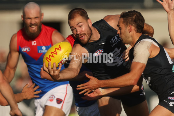 AFL 2024 AAMI Community Series - Carlton v Melbourne - A-46080925