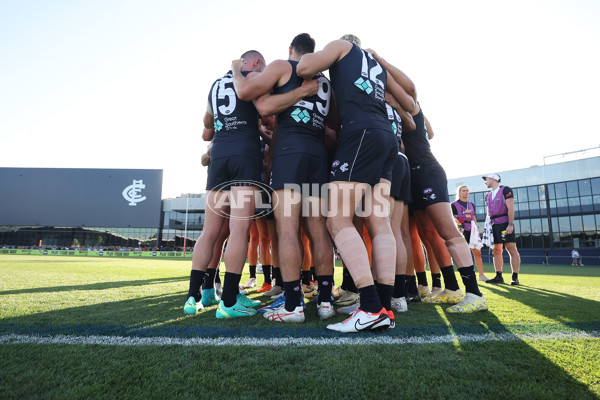 AFL 2024 AAMI Community Series - Carlton v Melbourne - A-46081979