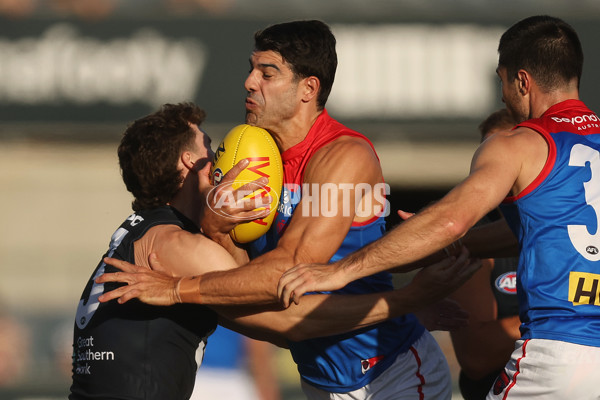 AFL 2024 AAMI Community Series - Carlton v Melbourne - A-46081982