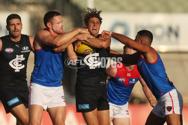 AFL 2024 AAMI Community Series - Carlton v Melbourne - A-46081989